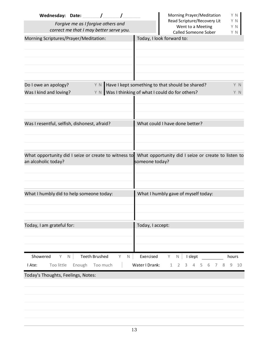 AA POWERFUL 12 STEP WORKBOOK With Trigger Tracker & Selfcare Check-Ins - an inside look