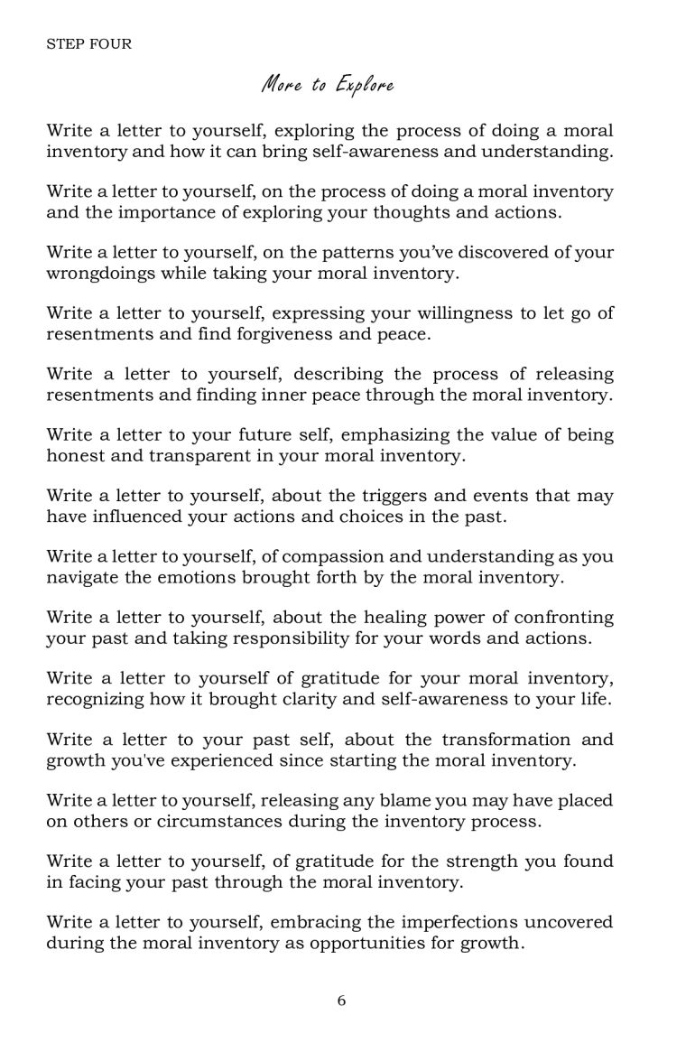 Prompted AA 12 Step Journal: A Letter To Self Approach from the Bold & Brave