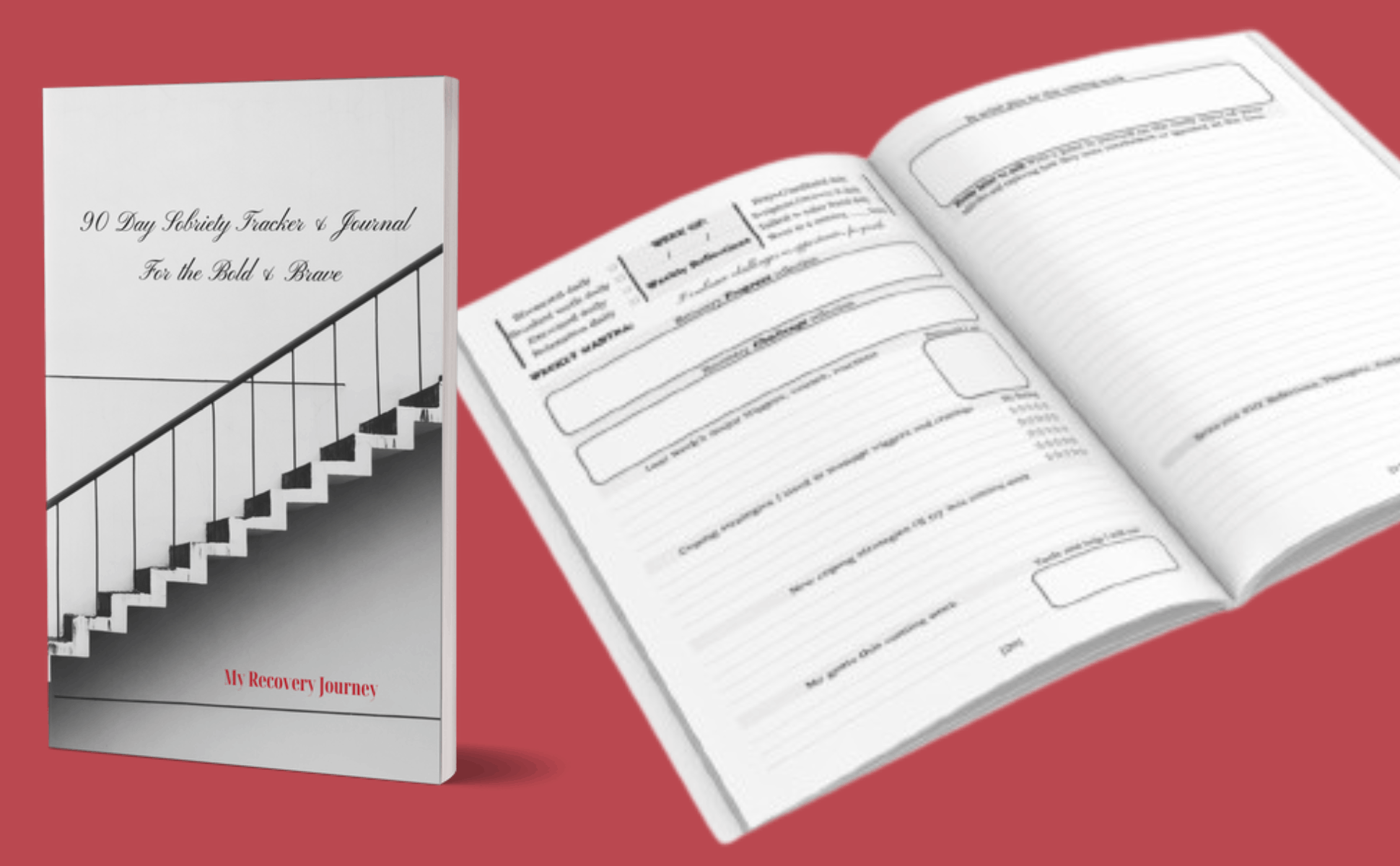 90-DAY SOBRIETY JOURNAL & Tracker For The Bold & Brave for recovering alcoholics and other addicts