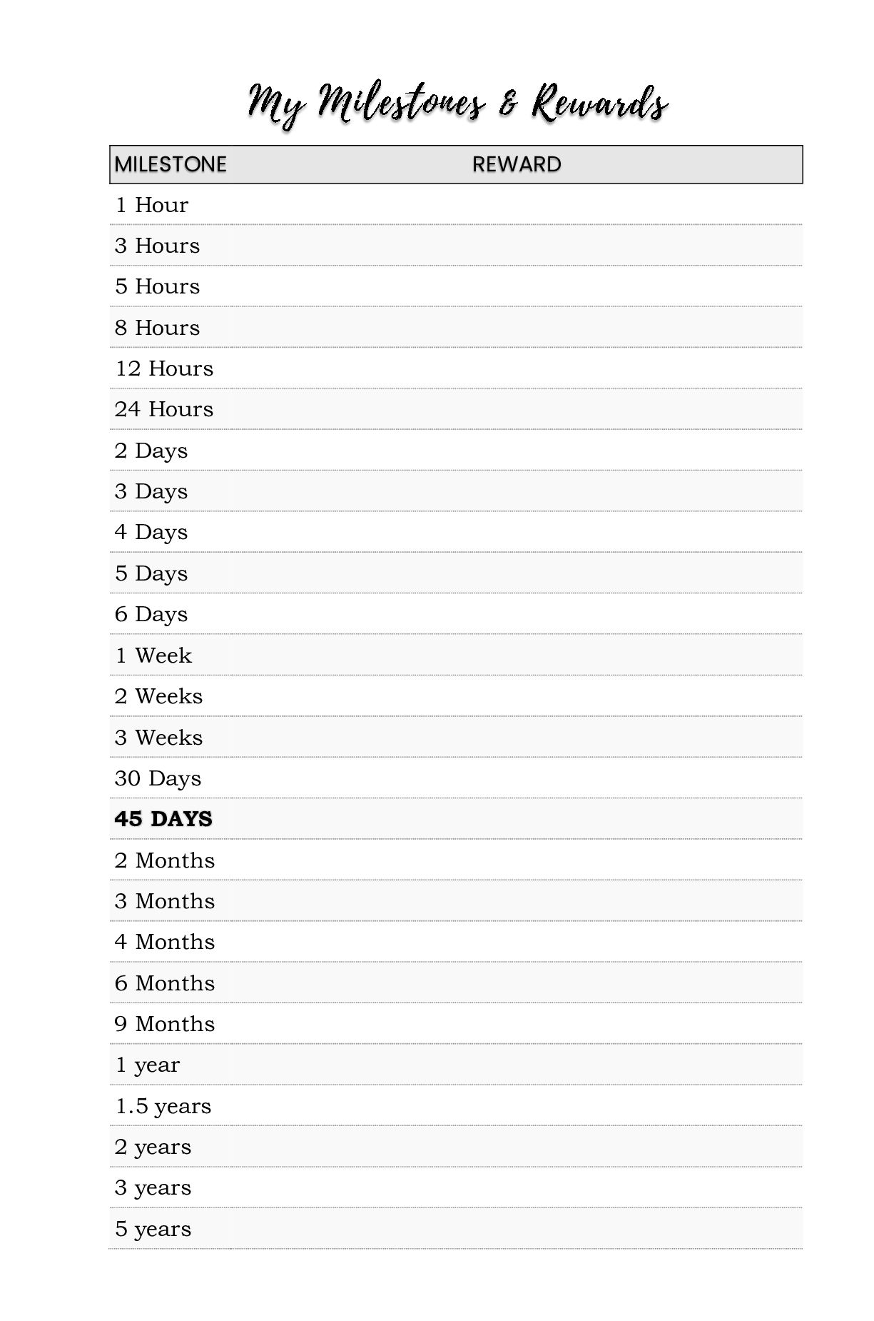 Quit Smoking Journal & Tracker: The Quit Challenge: 45 Days To Change My Life. Kick The Nicotine Habit For Good!
