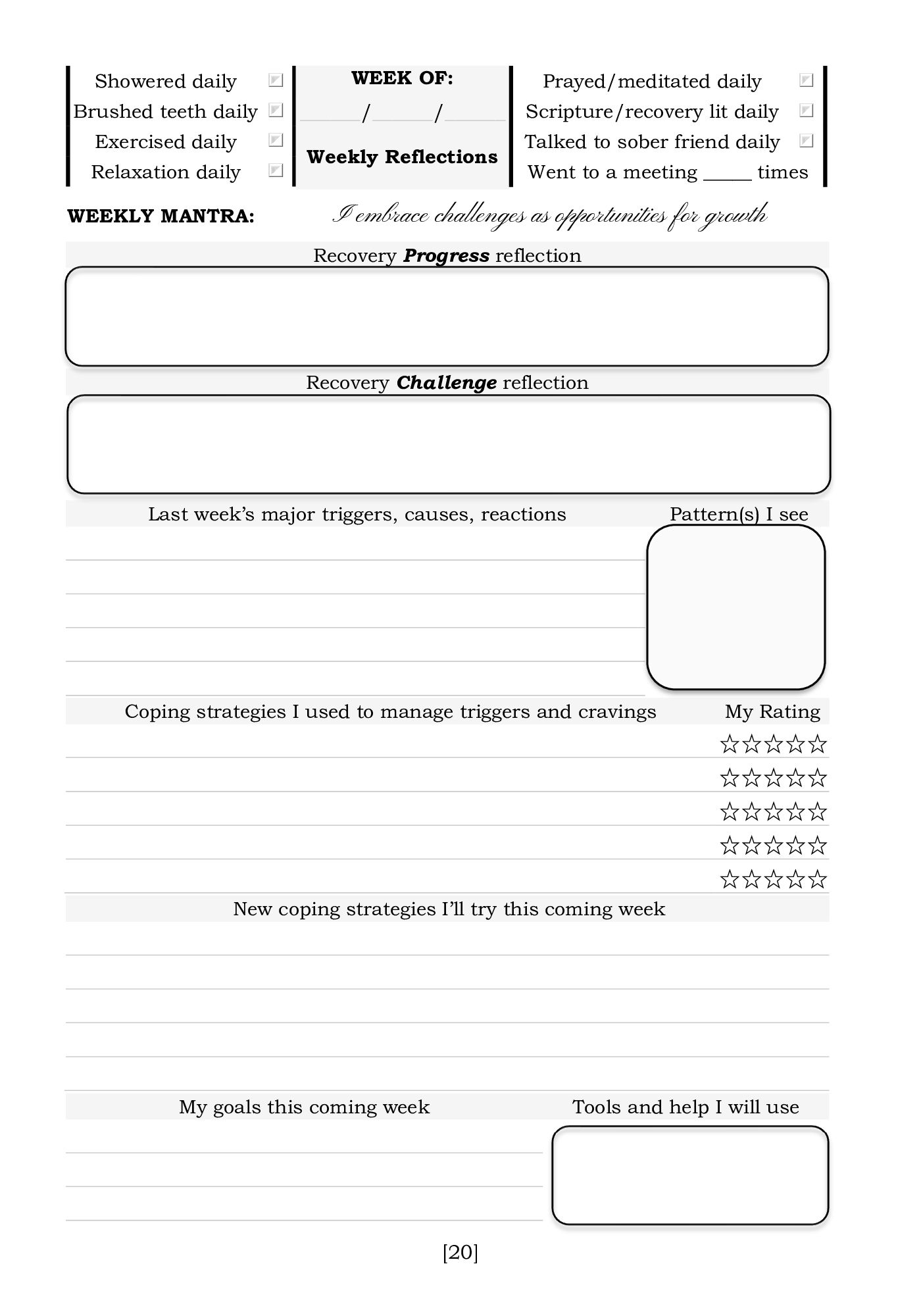 Prompted AA 12 Step Journal: A Letter To Self Approach from the Bold & Brave