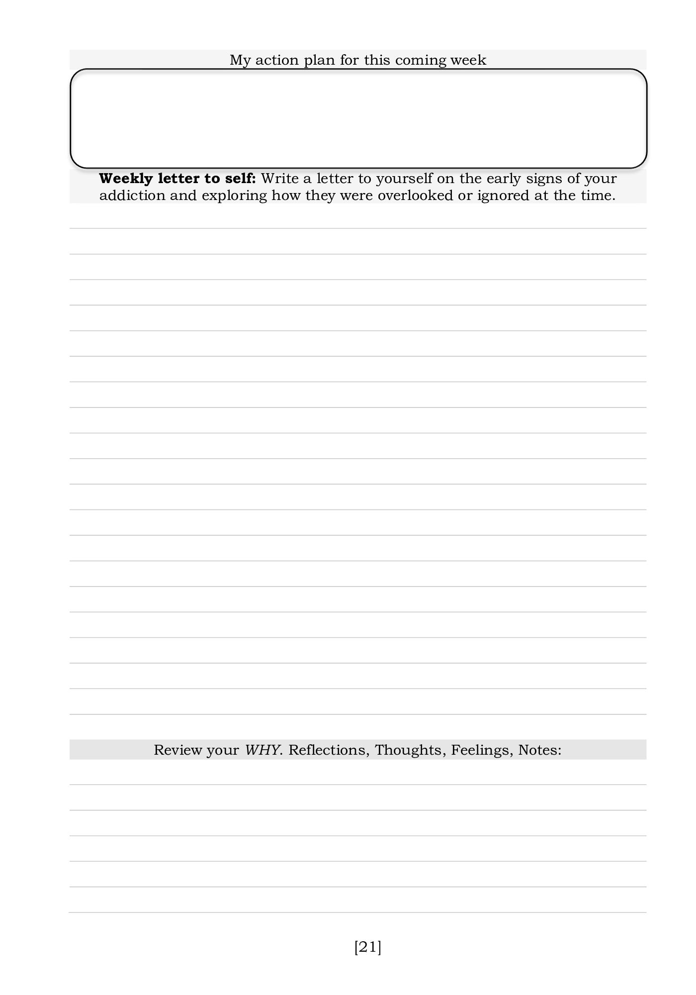 Prompted AA 12 Step Journal: A Letter To Self Approach from the Bold & Brave